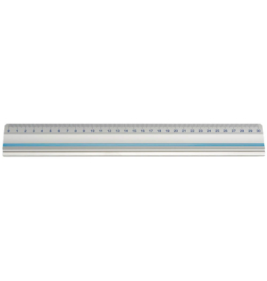 Schneidelineal 30,0 cm, silber