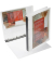 Präsentationsringbuch 9330-00786, A4 4 Ringe Kunststoff, 1 Außentasche, 1 Innentasche, grau-transparent