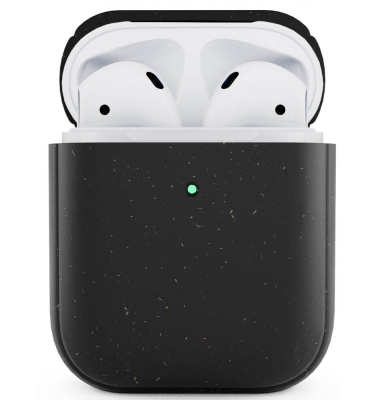 Bio Case Schutzhülle für Apple AirPods 1. und 2. Generation schwarz