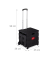 Einkaufstrolley 10031420_46, max. BeLiterastbarkeit bis ca. 35kg mit Deckel, außen 990x450x380mm, Kunststoff, Aluminium schwarz