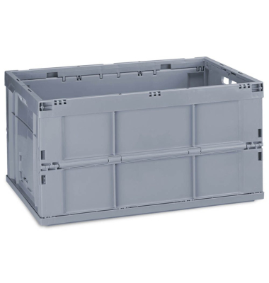 Klappbox 10022584_111, 60 Liter, au&szlig;en 585x400x315mm, Polypropylen (PP) grau