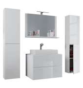 Badmöbel-Set Lendas XL 5-tlg. weiß