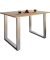 Esstisch Xona 916782, 76cm (H), 80x50cm (BxT), rechteckig, sonoma-eiche / silber
