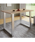 Esstisch Xona 916782, 76cm (H), 80x50cm (BxT), rechteckig, sonoma-eiche / silber