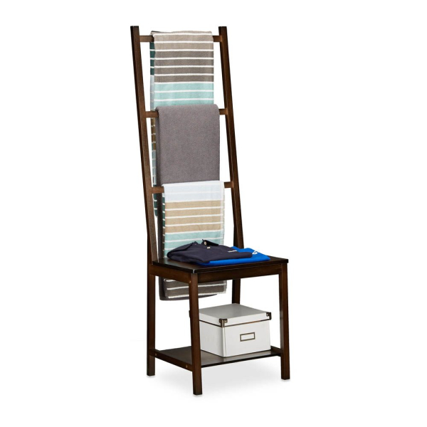 4052025209261 - Handtuchhalter Kleiderständer Handtuchständer Herrendiener Bambus HxBxT ca 133 x 40 x 42 cm dunkelbraun - Relaxdays 4052025209261 - Handtuchhalter Kleiderständer Handtuchständer Herrendiener Bambus HxBxT ca 133 x 40 x 42 cm dunkelbraun - Relaxdays