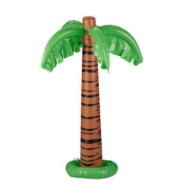 aufblasbare Palme braun, grün