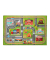 Spielteppich Kleinstadt grün/bunt 100,0 x 150,0 cm