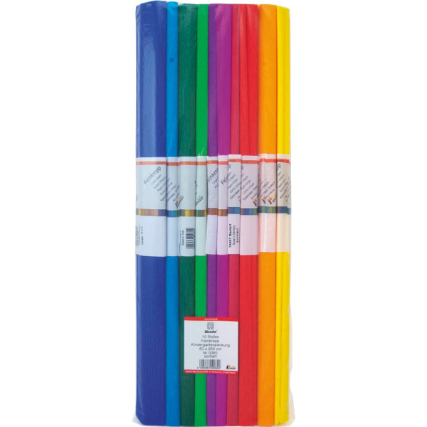 4005063000802 - Krepppapier standard farbsortiert 31 g qm 4005063000802 10 Rolle 4005063000802 - Krepppapier standard farbsortiert 31 g qm 4005063000802 10 Rolle