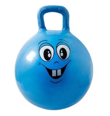 Hüpfball Happy Face blau Kunststoff 45,0-50,0 cm