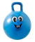 Hüpfball Happy Face blau Kunststoff 45,0-50,0 cm