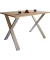Esstisch Xona 916772, 76cm (H), 80x50cm (BxT), rechteckig, sonoma-eiche / silber