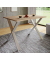Esstisch Xona 916772, 76cm (H), 80x50cm (BxT), rechteckig, sonoma-eiche / silber