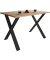 Esstisch Xona 916777, 76cm (H), 80x50cm (BxT), rechteckig, sonoma-eiche / schwarz