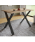 Esstisch Xona 916777, 76cm (H), 80x50cm (BxT), rechteckig, sonoma-eiche / schwarz