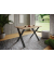 Esstisch Xona 916777, 76cm (H), 80x50cm (BxT), rechteckig, sonoma-eiche / schwarz