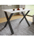 Esstisch Xona 916795, 76cm (H), 110x50cm (BxT), rechteckig, weiß / schwarz