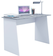 Schreibtisch Masola Maxi, 74cm (H), 110x50cm (BxT), rechteckig, beton / weiß