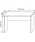 Schreibtisch Masola Maxi, 74cm (H), 110x50cm (BxT), rechteckig, beton / weiß