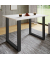 Esstisch Xona 916785, 76cm (H), 80x50cm (BxT), rechteckig, weiß / schwarz