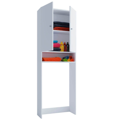 Waschmaschinenschrank Lona weiß