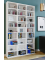 Megosa Maxi Bücherregal weiß 20 Fachböden