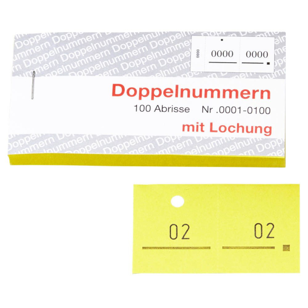 4011082759003 - Doppelnummernblöcke 01-100 101-200 201-300 301-400 401-500 gelb 5 Blöcke 4011082759003 - Doppelnummernblöcke 01-100 101-200 201-300 301-400 401-500 gelb 5 Blöcke