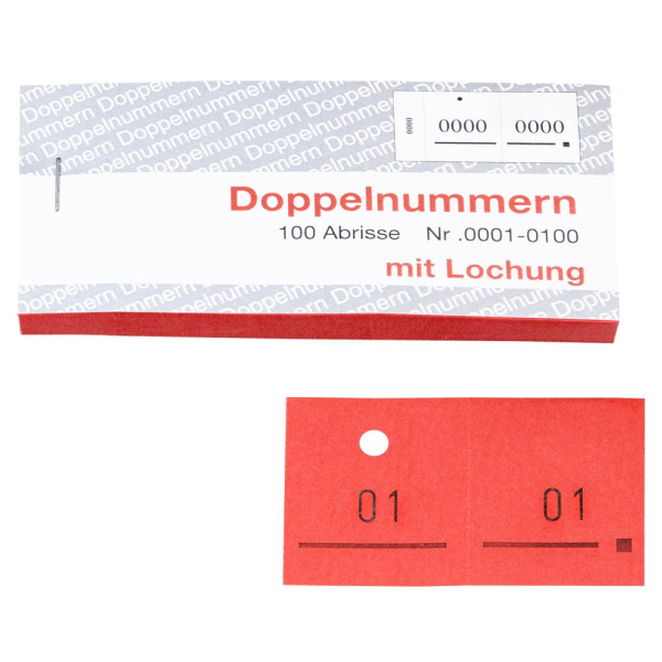 4011082759010 - Doppelnummernblöcke 01-100 101-200 201-300 301-400 401-500 rot 5 Blöcke 4011082759010 - Doppelnummernblöcke 01-100 101-200 201-300 301-400 401-500 rot 5 Blöcke