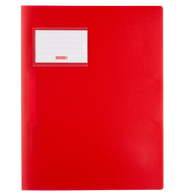 Schnellhefter FACT! 102015023, A4, rot transluzent, Polypropylen (PP), Vorderdeckel transluzent