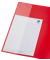 Schnellhefter FACT! 102015023, A4, rot transluzent, Polypropylen (PP), Vorderdeckel transluzent