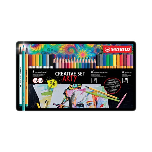 4006381582681 - Schreibset 36-teilig CREATIVE ARTY sort 4006381582681 STABILO 36 Stück 4006381582681 - Schreibset 36-teilig CREATIVE ARTY sort 4006381582681 STABILO 36 Stück