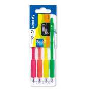 Gelschreiber G2-7 Etui - 0,4 mm neon sortiert