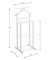 Herrendiener 30269 weiß Holz 47,0 x 102,0 cm