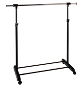 Rollgarderobe 44530 schwarz Metall 94,0-145,0 x 95,0-170,0 cm