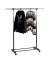 Rollgarderobe 44530 schwarz Metall 94,0-145,0 x 95,0-170,0 cm