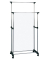 Rollgarderobe 44535 silber Metall 80,0 x 96,0-165,0 cm