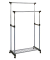 Rollgarderobe 44832 silber Metall 95,0 x 95,0-170,0 cm