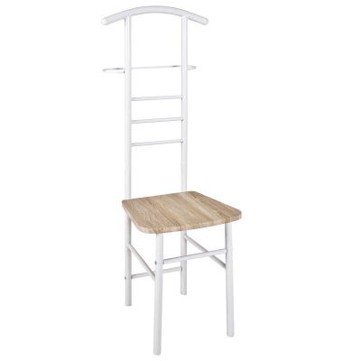 Herrendiener 80088 weiß Metall 46,0 x 119,0 cm