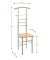 Herrendiener 80788 grau Metall 46,0 x 119,0 cm