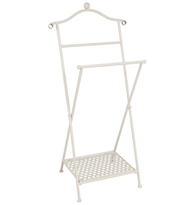 Herrendiener 81316 weiß Metall 46,0 x 98,0 cm