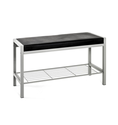 Schuhbank 90550 schwarz Metall 80,0 cm