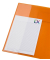 Schnellhefter FACT! 102015040, A4, orange transluzent, Polypropylen (PP), Vorderdeckel transluzent