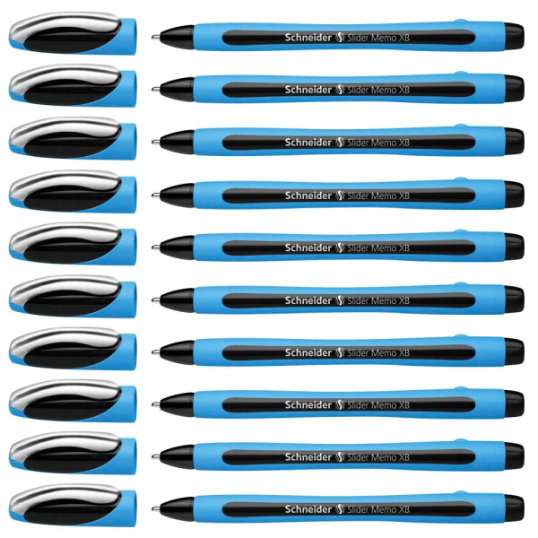 4004675064219 - Kugelschreiber Slider Memo blau Schreibfarbe schwarz 4004675064219 150201 10 Stück