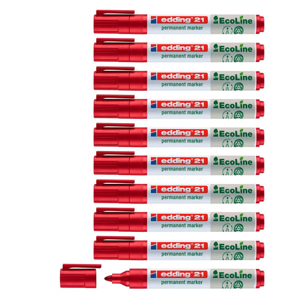 4004764917822 - 21 EcoLine Permanentmarker rot 15 - 30 mm 4004764917822 10 Stück 4004764917822 - 21 EcoLine Permanentmarker rot 15 - 30 mm 4004764917822 10 Stück