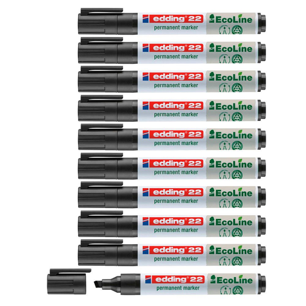 4004764917976 - 22 EcoLine Permanentmarker schwarz 10 - 50 mm 4004764917976 10 Stück 4004764917976 - 22 EcoLine Permanentmarker schwarz 10 - 50 mm 4004764917976 10 Stück