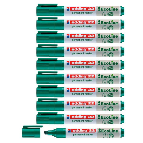 4004764918065 - 22 EcoLine Permanentmarker grün 10 - 50 mm 4004764918065 10 Stück 4004764918065 - 22 EcoLine Permanentmarker grün 10 - 50 mm 4004764918065 10 Stück