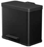Tretabfalleimer Öko duo Plus, L, 17  9 l, 470 x 340 x 430 mm, schwarz