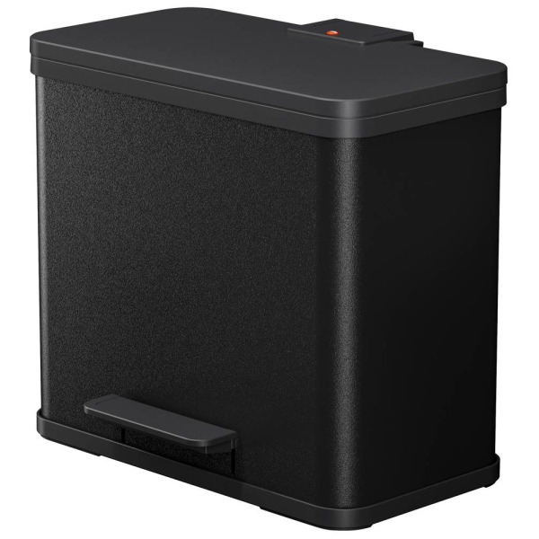 4007126016225 - Tretabfalleimer Öko duo Plus L 17  9 l 470 x 340 x 430 mm schwarz 4007126016225 Hailo