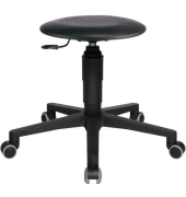 Hocker 72260D10H Tec 60, schwarz, mit Rollen, höhenverstellbar, bis 110kg