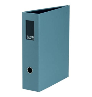 Ordner Soho 1317452159, A4 80mm breit Karton vollfarbig denim