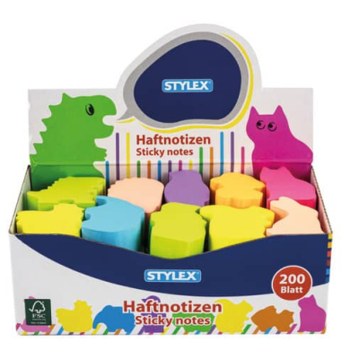 Haftnotizen 31275, farbig sortiert, Tiere